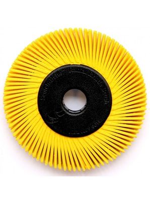 Щетка абразивная 3M Scotch-Brite™ BB-ZB  тип C, с фланцами, 80, желтая, 150 мм (60195)