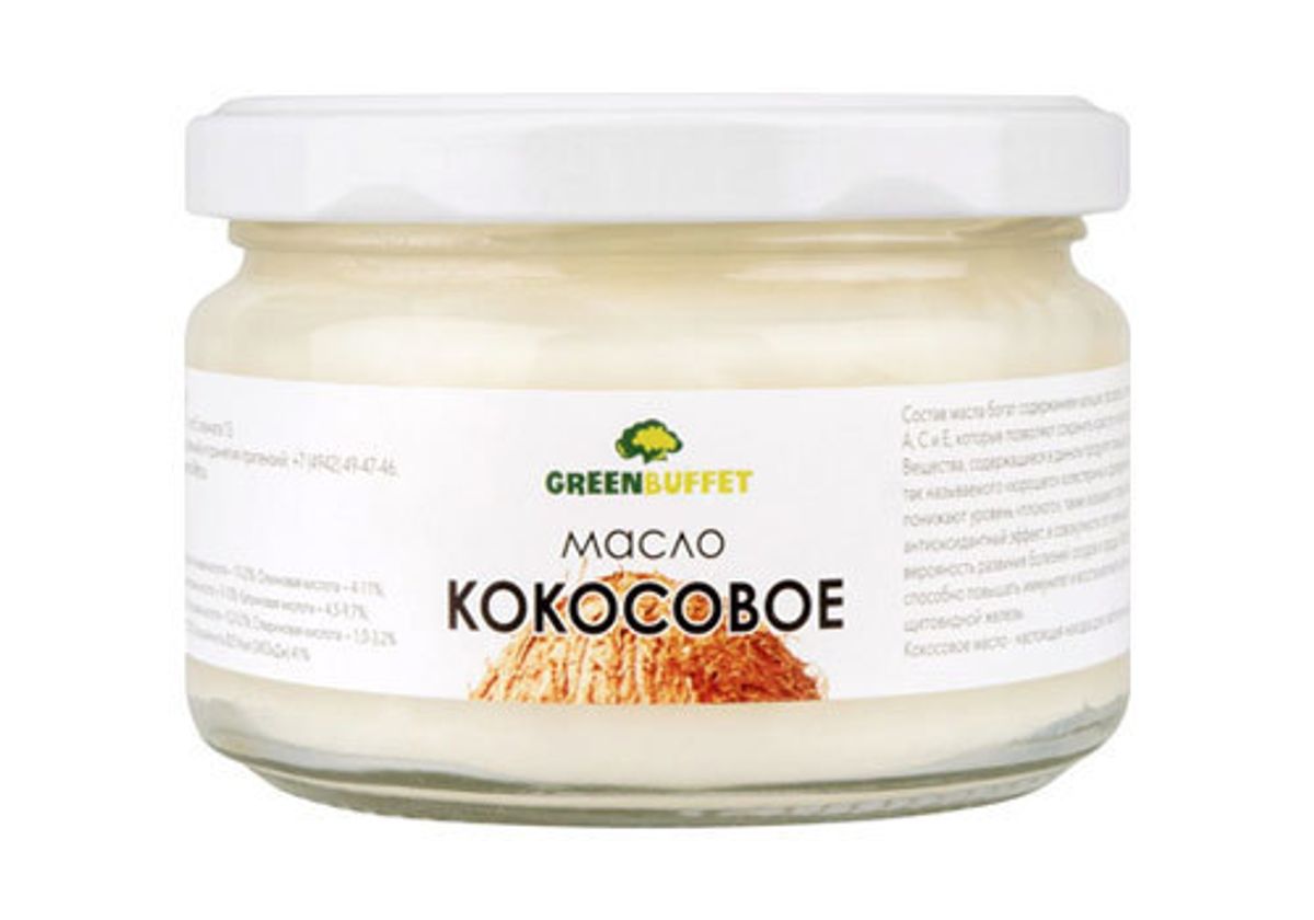 Масло кокосовое Greenbuffet, 180мл
