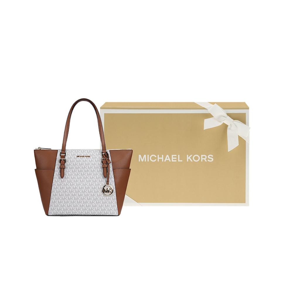 Сумка MICHAEL KORS MK Charlotte PVC Tote, 35T0GCFT3B-VANILLA
