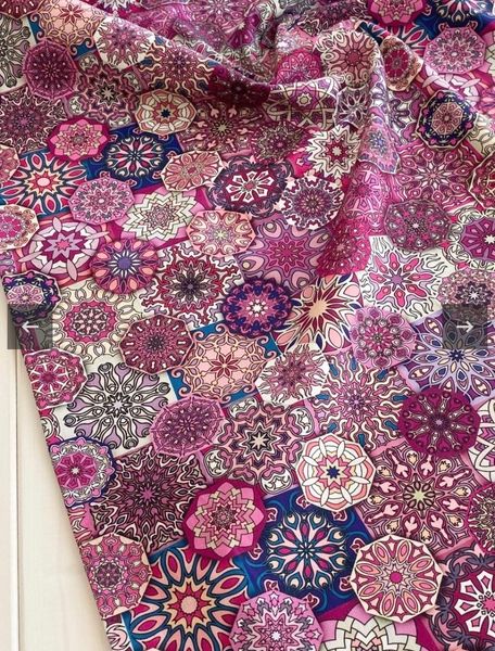 МАЛИНОВЫЙ МАРРАКЕШ, 100% хлопок Handmade Fabrics 3