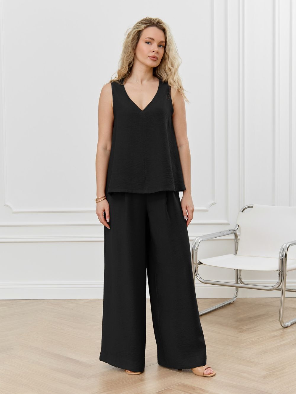 Блузка-топ женская Ясмина-2 Виотекс ЧЁРНЫЙ