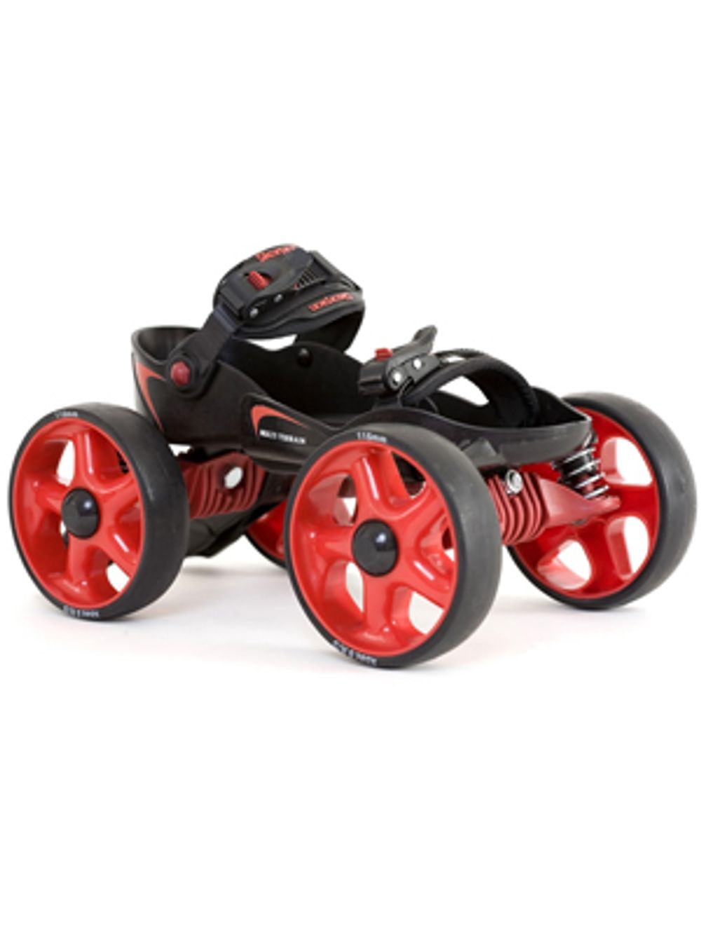 Роликовые коньки Scorpion Multi Terrain (внедорожники), цвет черный/красный, размер 35-39 (S)