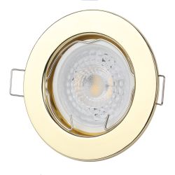 Светильник встраиваемый штампованный ЭРА ST1 GD под лампу MR16 GU5.3 золото