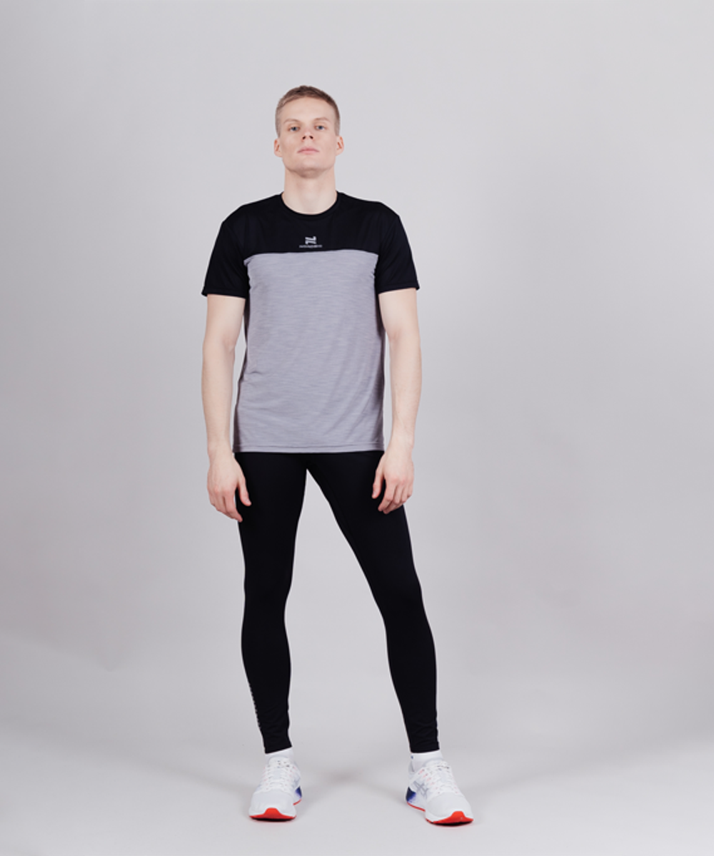 Футболка NORDSKI PRO ENERGY Grey/Black, серый/черный