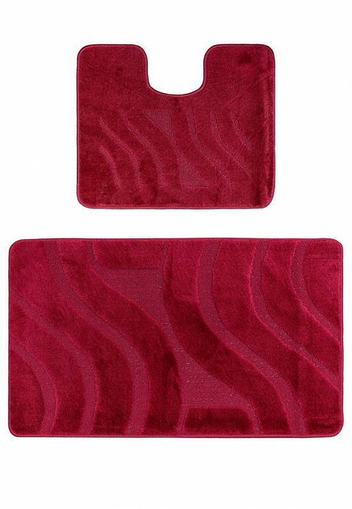 Комплект ковриков для ванной Confetti Bath Maximus Symphony 2577 Burgundy BQ (60*100; 50*60)