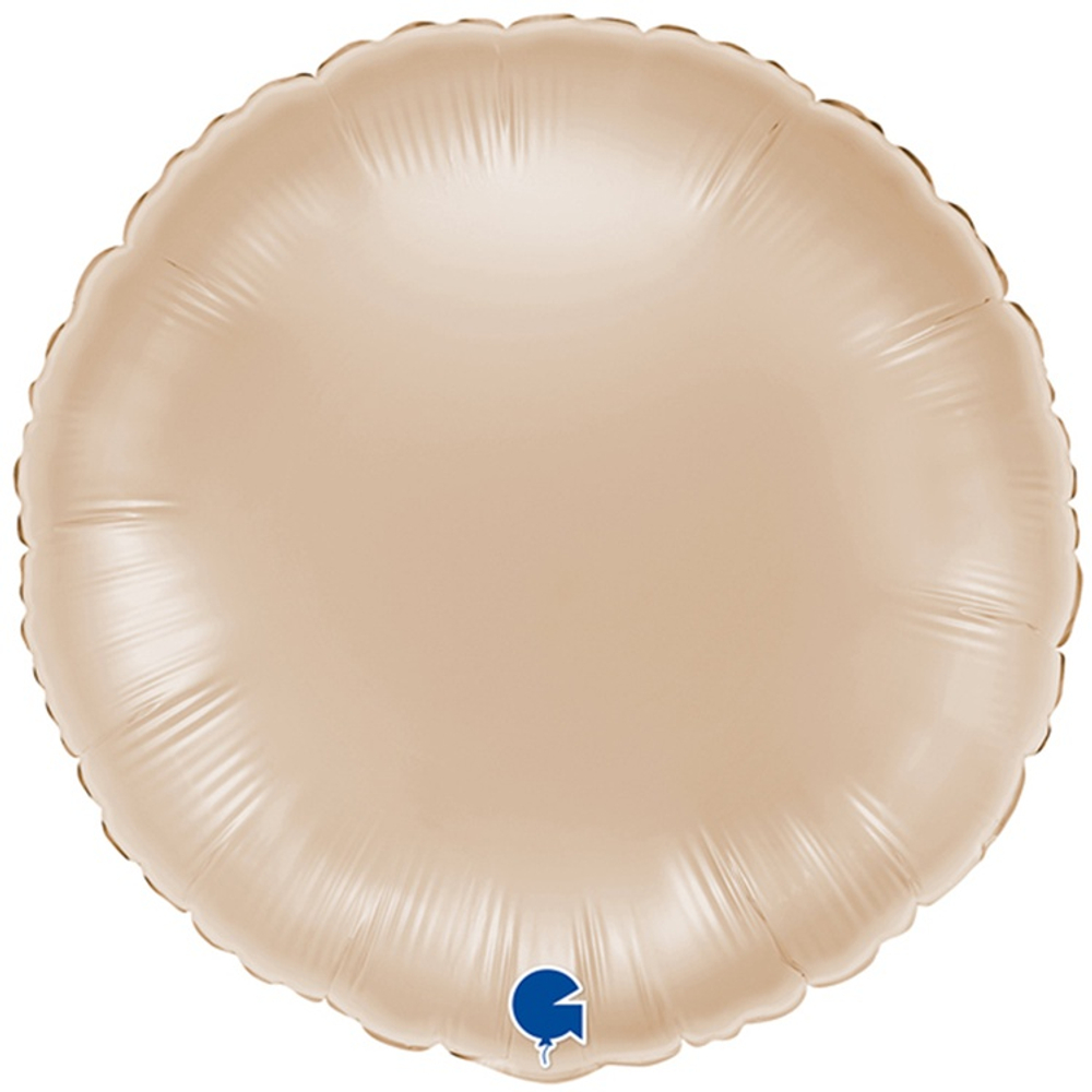 Шар фольгированный Круг 46 см (Золотой)