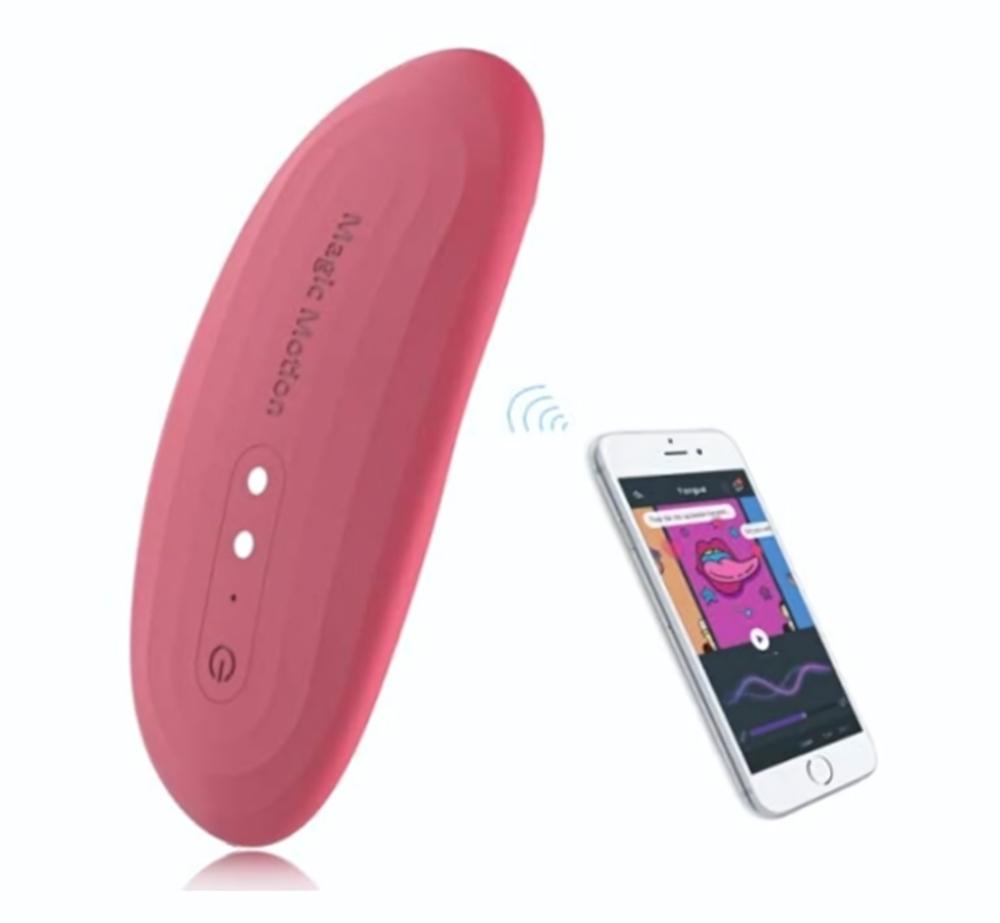 Вибромассажер в трусики Magic Motion Nyx - 8,8 см. (Цвет: бордовый)