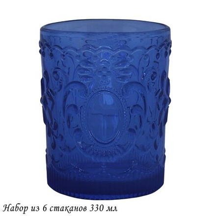 Lenardi 583-032 Набор из 6 стаканов 330 мл в под.уп.(х4)Стекло