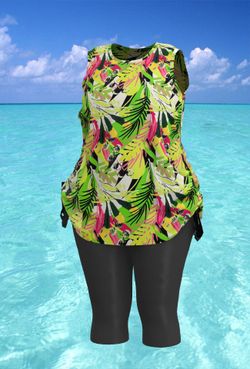 Купальный костюм 17237-17133 салатовый