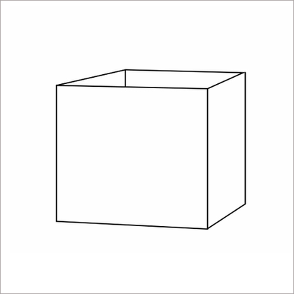 Кашпо, коллекция Surface, форма CUBE