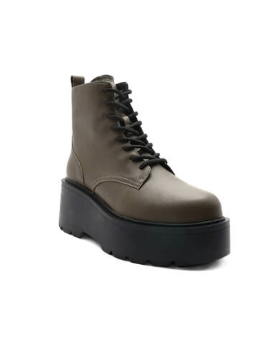 Кожаные ботильоны Pinko - оливковый(1H214F A08K)