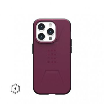 Чехол с поддержкой MAGSAFE Uag Civilian для iPhone 15 Pro MAX 6.7", цвет бордовый (Bordeaux)