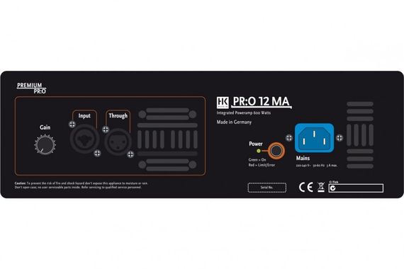 HK AUDIO PR:O 12 MA активная монитор, 600Вт, динамик 12 дюймов