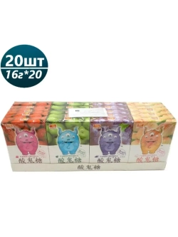 Леденцы кислые Фруктовое ассорти 16 г * 20 шт