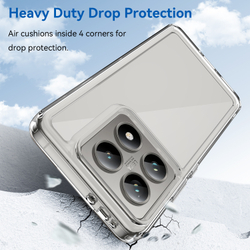 Прозрачный чехол с усиленными рамками для Xiaomi 14T и 14T Pro, увеличенные защитные свойства