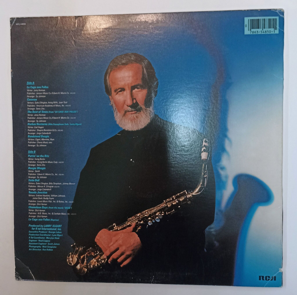 Винтажная виниловая пластинка LP Larry Elgart And His Hooked On Swing Orchestra (USA 1983)
