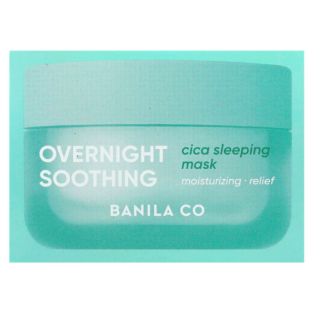 Banila Co, Ночная успокаивающая маска для сна, Cica, 100 мл (3,38 жидк. Унции)