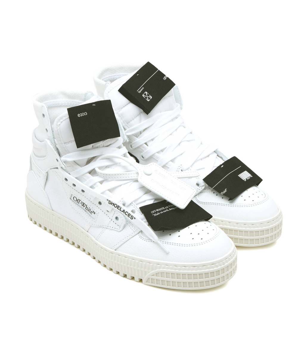 Кожаные кроссовки OFF-WHITE - белый(OMIA065C 99LEA005)