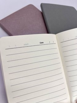 Набор 3 блокнота 88л (138*102мм) линейка розовый, перламутровый, серый (5447-3)