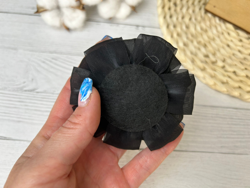 Бант (цветок) ОРГАНЗА микс 8,5см