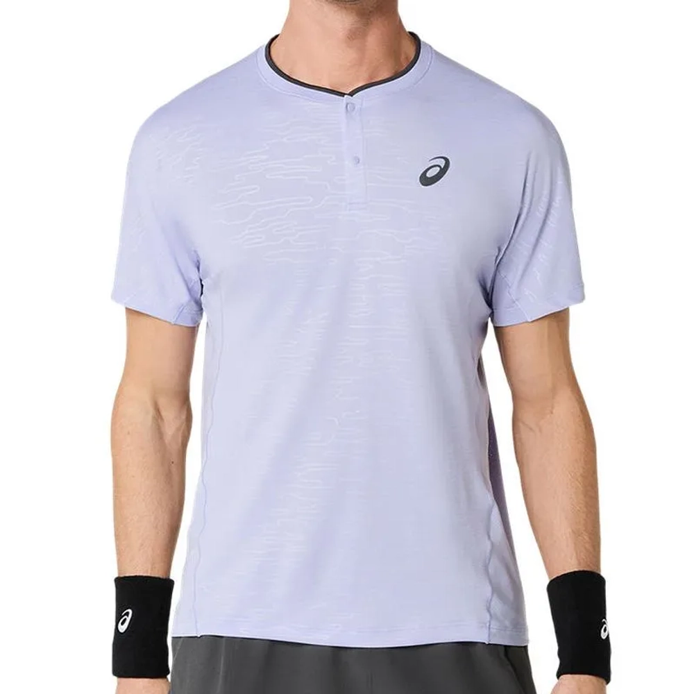 Теннисная футболка Asics Match Short Sleeve Night Energy - seastorm