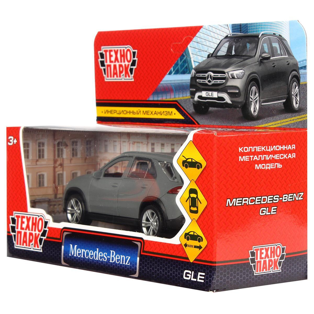 Модель ин. мет. "Mercedes-Benz GLE" 12см открыв. двери, матовый, серый GLE-12MAT-GY (Технопарк)