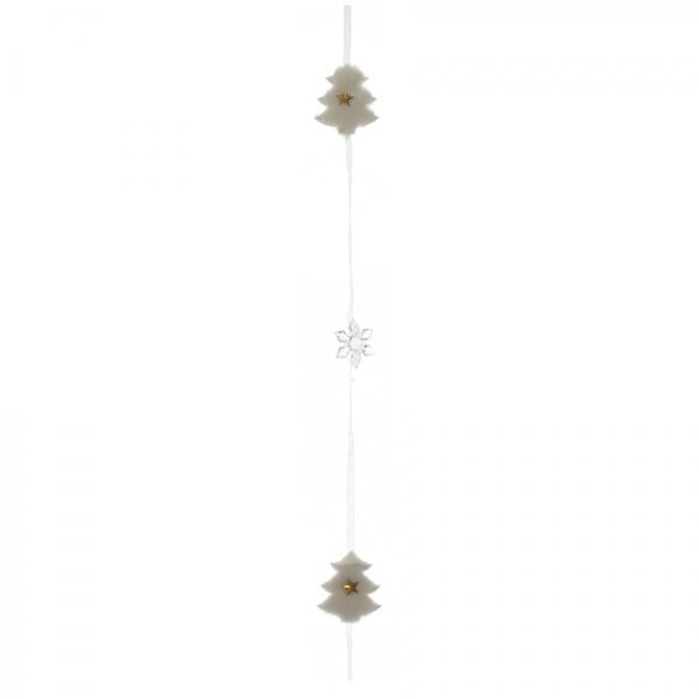 GAEM Изделие декоративное Гирлянда "Ёлочка", L190 W4 H1,5 см, 3в.