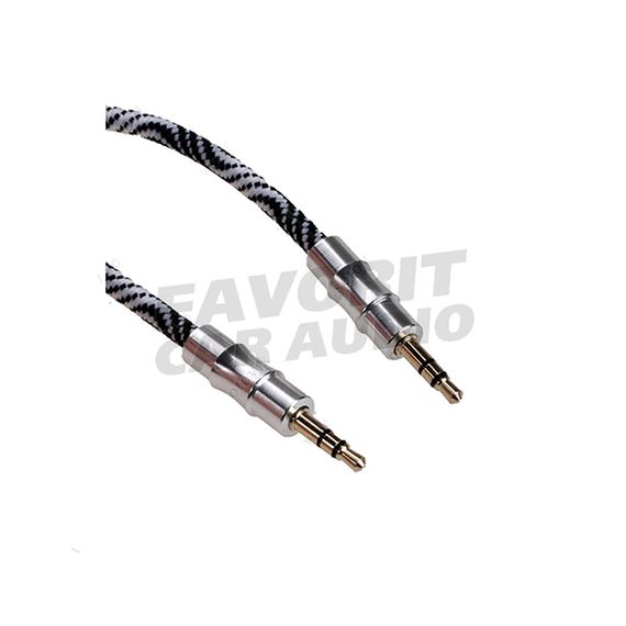 Кабель AUX, Jack 3,5mm(m) - Jack 3,5mm(m) STS ZH-A166, 1.0м, круглый, силикон, цвет: чёрный