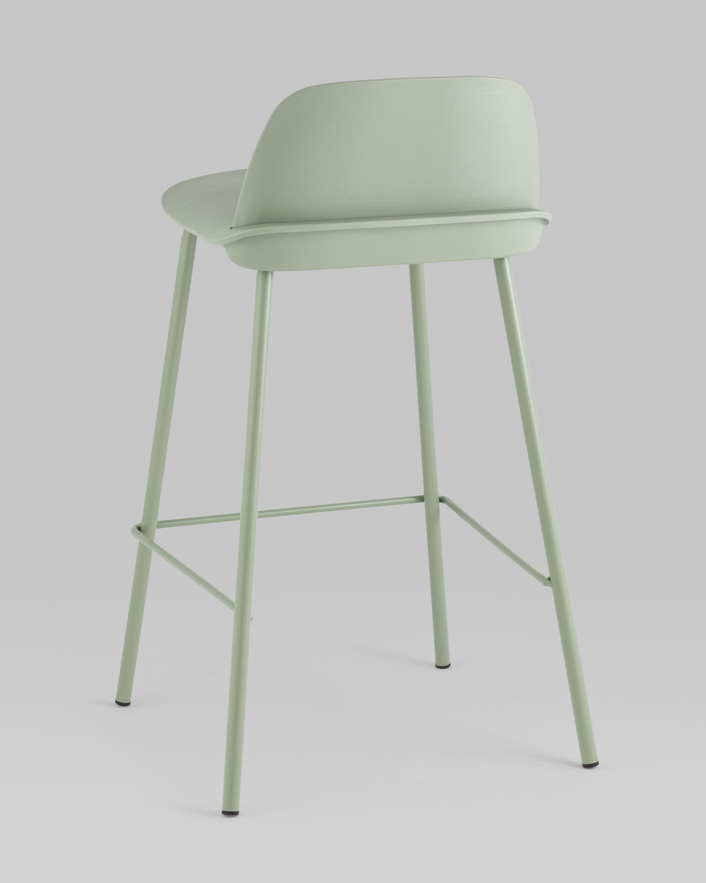 Стул полубарный Mist серо-зеленый 4 шт