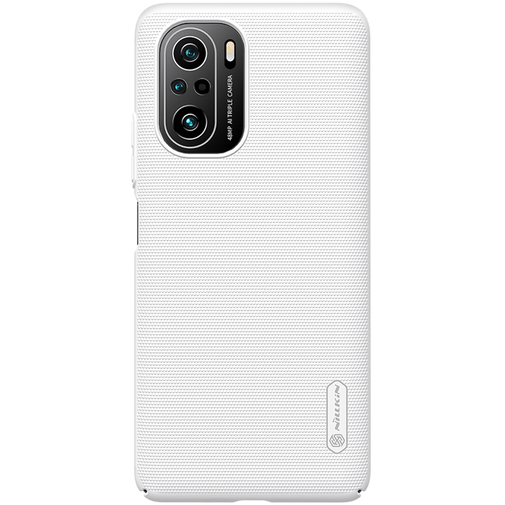 Чехол тонкий белого цвета для Xiaomi Poco F3 (11i, 11X, 11X Pro, Redmi K40) от Nillkin серия Super Frosted Shield