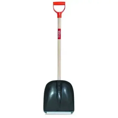 Лопата снегоуборочная малая с ручкой черная