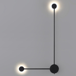 7008/10WL HIGHTECH ODL25 273 черный/металл/акрил Настенный светильник LED 3000/4000K тумблер на корп. 10W 220V CRI > 90 SATELLITE