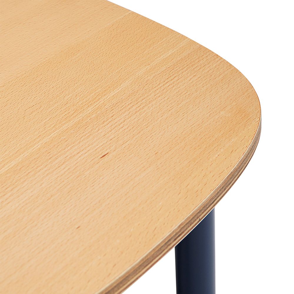 Столик Ottal, 44,5х44,5х45 см, бук, бежевый/синий