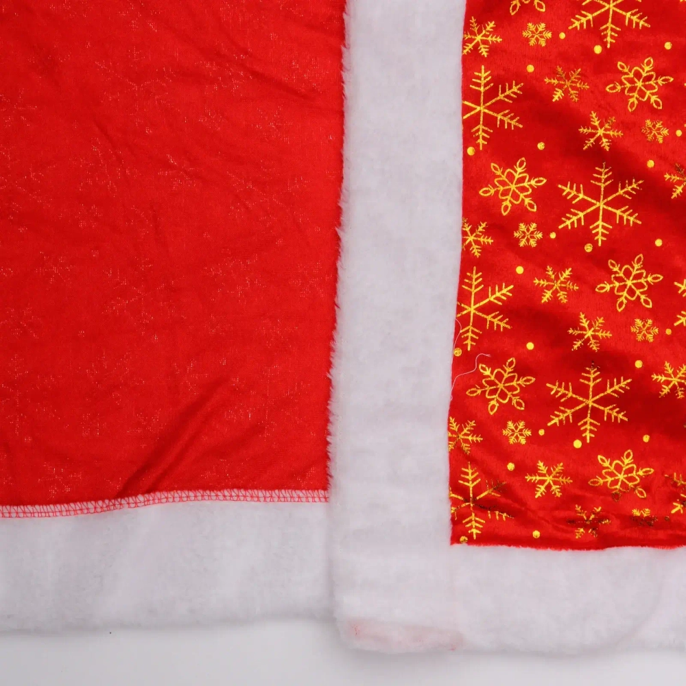 Костюм карнавальный «Дед Мороз», Красный (пальто, ремень, шапка, борода) р-р XL (ХИТ)