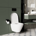 Унитаз подвесной безободковый WAVE WEST Tornado3.0 сид. дюропласт, м/л, быстр, БЕЛЫЙ глянец (L)