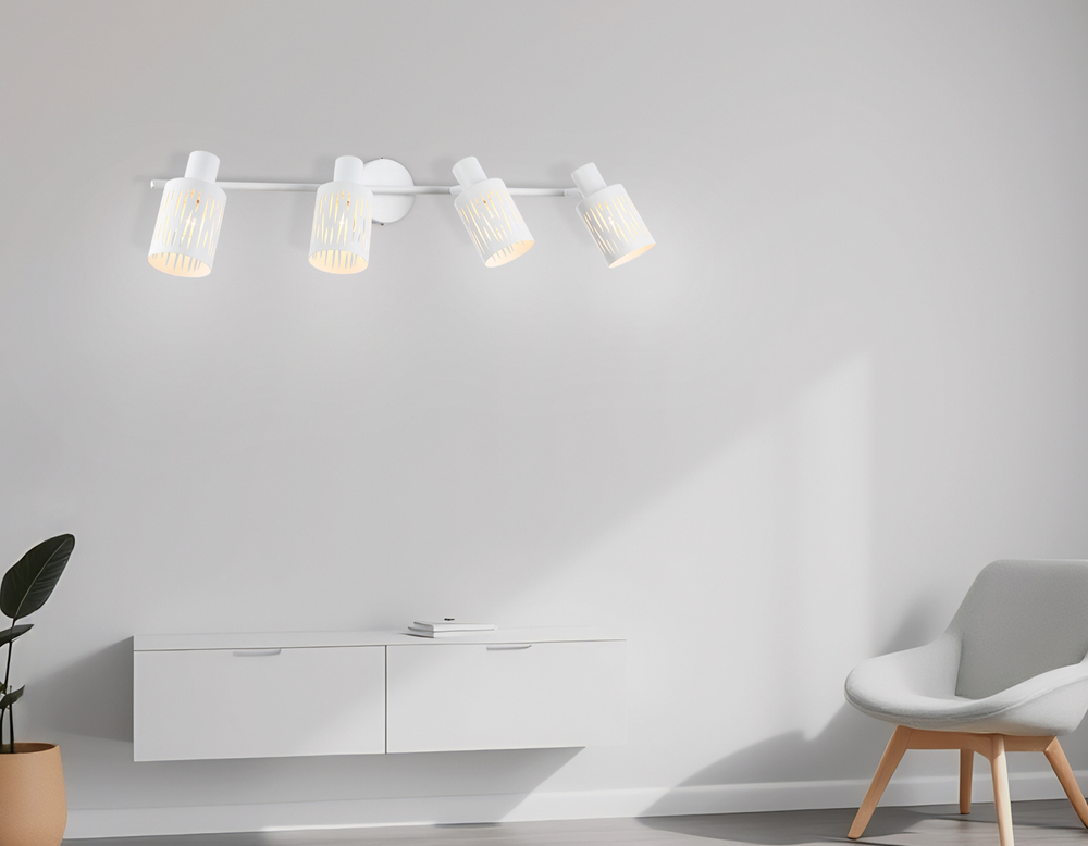 Светильник накладной TR8666/4 WH белый E14/4 max 60W 760*100*190