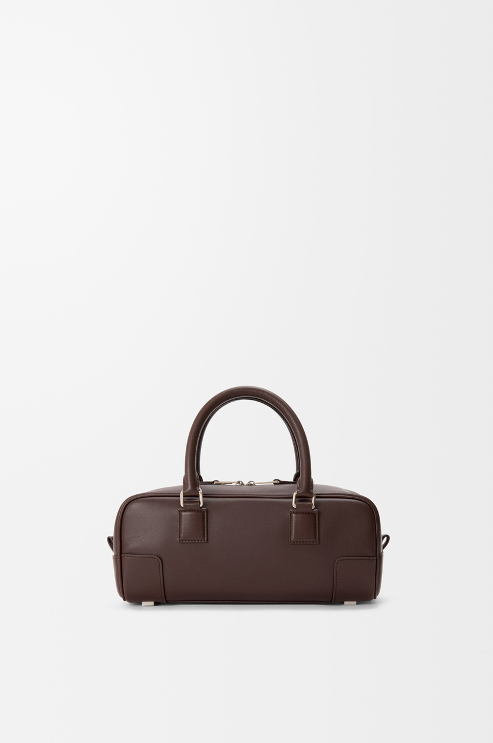 Loewe Укороченная сумка Amazona 23 из блестящей телячьей кожи, темно-каштановый