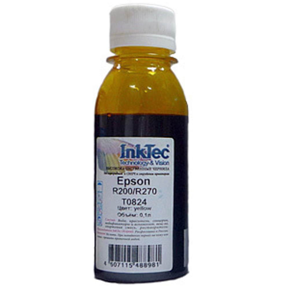 Чернила для Epson R200/R270/R290/T50/P50/L800, 0,1л, InkTec, yellow.