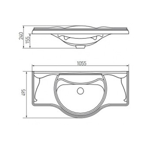 Раковина Roca America 105х49,5 327205000