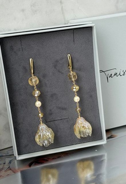 Серьги БУТОНЫ брызги шампанского