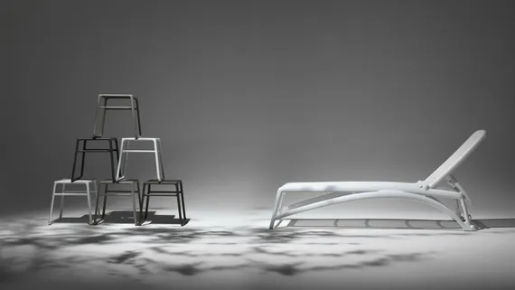 Шезлонг Atlantico белый