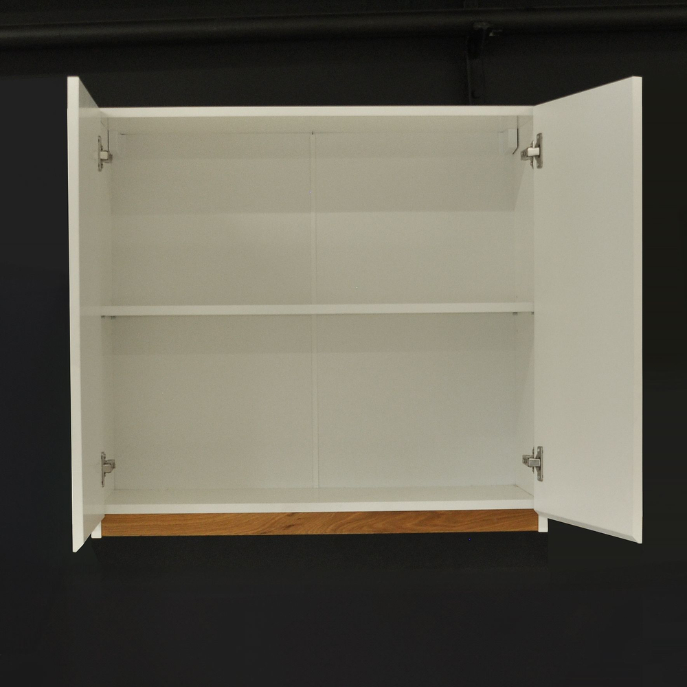 Шкаф навесной, 80х32х75, Валенсия, кухонный модуль, для посуды, кухонный гарнитур, в ванну и кухню, белый, Dipriz