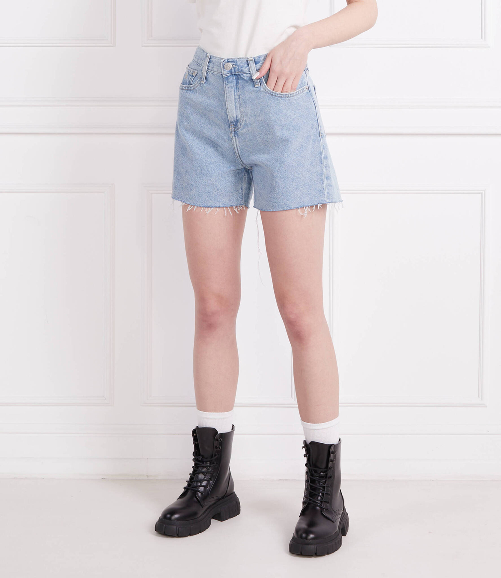 Шорты MOM SHORT CALVIN KLEIN JEANS - голубой(J20J220640)