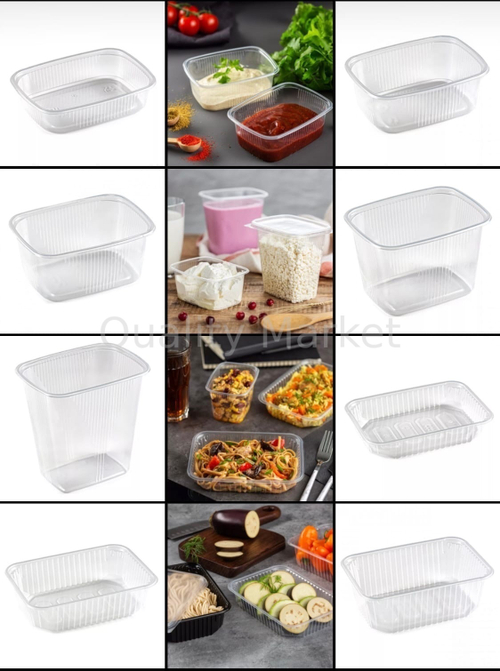 Крышка для контейнера 108*82 мм, прозрачная, ПП Упакс-Юнити (20уп/1000шт)