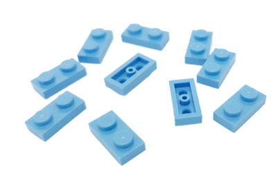 Lego Плитка 1x2 (голубая) 4179825