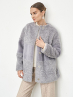 Шуба женская чебурашка тедди, SilverFox (арт. S1235-001)