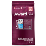Сухой корм AWARD SPECIAL CARE Sensitive Skin&Coat для взрослых кошек для здоровой кожи и шерсти со свежей белой рыбой 10кг