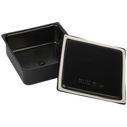 Коробка протяжная ЭРА Y-996-200-200-80-54 металлическая У-996 с уплотнителем 200х200х80мм черная IP54