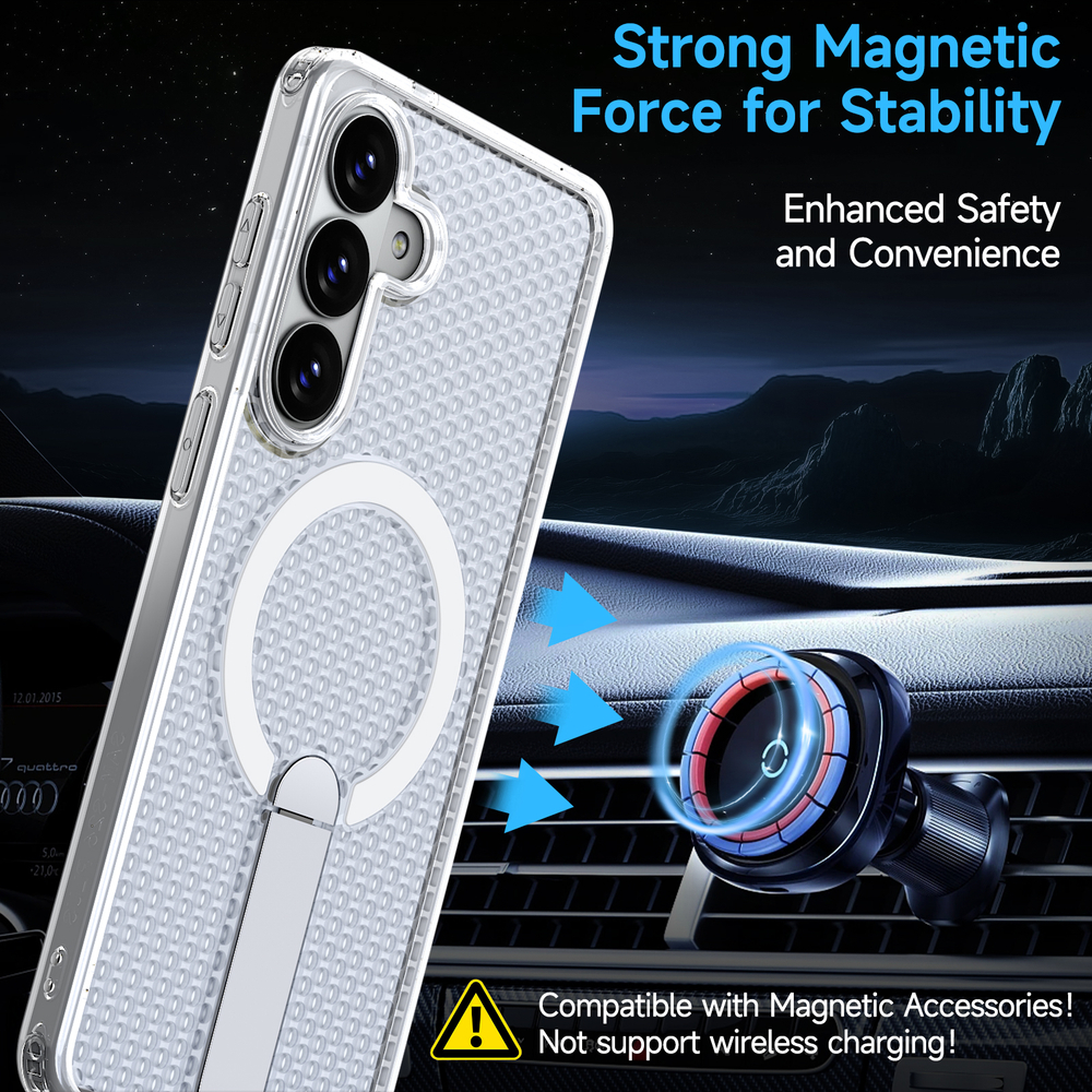 Прозрачный чехол Mesh Pro Magnetic Case для Samsung Galaxy S26+