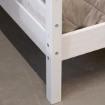 Кровать домик Альков, 90х190, из массива сосны, белая